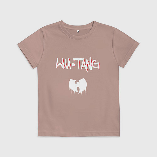 Детская футболка Ву-Тэнг Клэн / Пыльно-розовый – фото 1