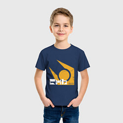 Футболка хлопковая детская Half life - city 17, цвет: тёмно-синий — фото 2