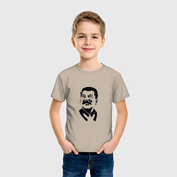 Футболка хлопковая детская Joseph Stalin, цвет: миндальный — фото 2