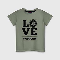 Футболка хлопковая детская Yamaha Love Classic, цвет: авокадо
