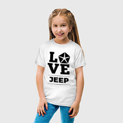 Футболка хлопковая детская Jeep Love Classic, цвет: белый — фото 2