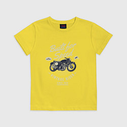 Футболка хлопковая детская Vintage Moto, цвет: желтый