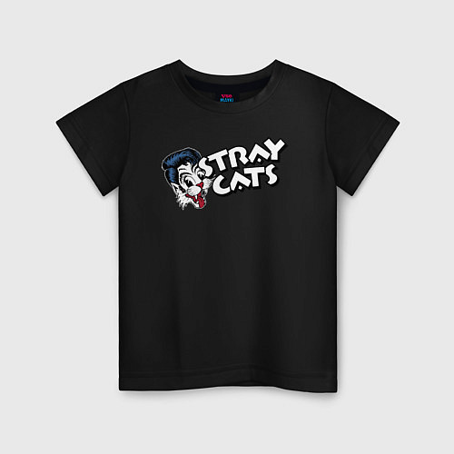 Детская футболка StrayCats / Черный – фото 1
