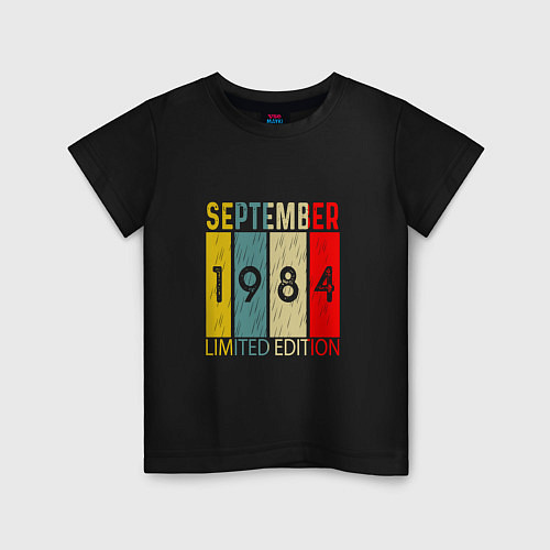 Детская футболка 1984 - Сентябрь / Черный – фото 1