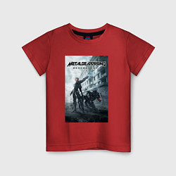 Футболка хлопковая детская Metal Gear Rising Revengeance - poster, цвет: красный