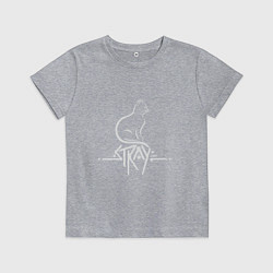 Футболка хлопковая детская Stray Life, цвет: меланж