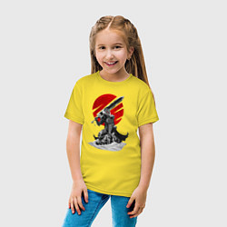 Футболка хлопковая детская Guts the Black Swordsman, цвет: желтый — фото 2