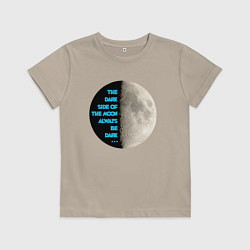 Футболка хлопковая детская ЗАГАДКА ЛУНЫ, цвет: миндальный