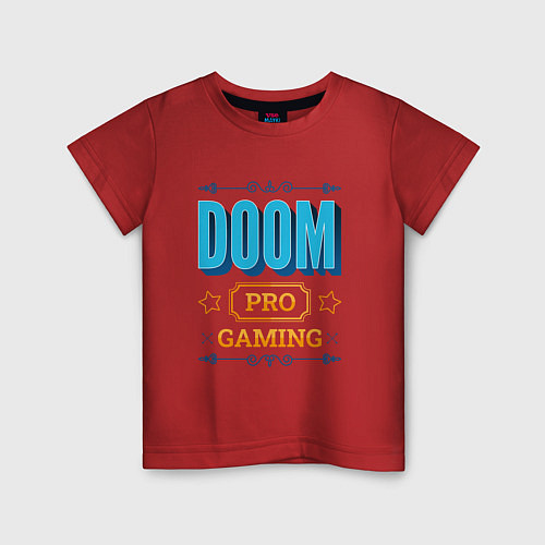 Детская футболка Игра Doom pro gaming / Красный – фото 1