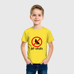 Футболка хлопковая детская No ururu, цвет: желтый — фото 2