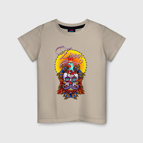 Детская футболка Драгоценный череп / Миндальный – фото 1