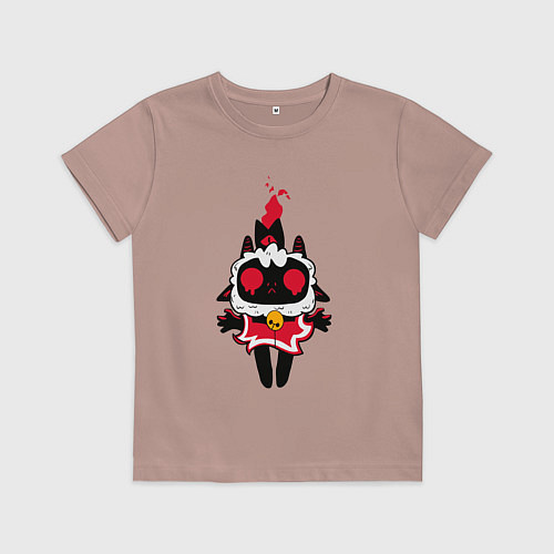 Детская футболка Воскресшая овечка - Cult of the lamb / Пыльно-розовый – фото 1