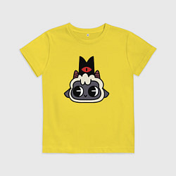 Футболка хлопковая детская Милая овечка- Cult of the lamb, цвет: желтый