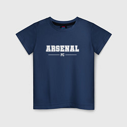 Футболка хлопковая детская Arsenal football club классика, цвет: тёмно-синий