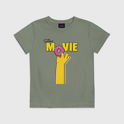 Футболка хлопковая детская The Simpsons Movie, цвет: авокадо