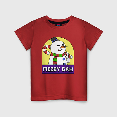 Детская футболка Merry Bah / Красный – фото 1