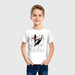 Футболка хлопковая детская Capoeira contactless combat, цвет: белый — фото 2