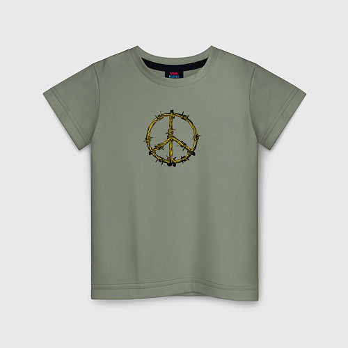 Детская футболка Пацифика символ мира / Авокадо – фото 1