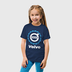 Футболка хлопковая детская Volvo в стиле Top Gear, цвет: тёмно-синий — фото 2