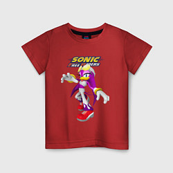Футболка хлопковая детская Sonic - ласточка Вейв - Free riders, цвет: красный