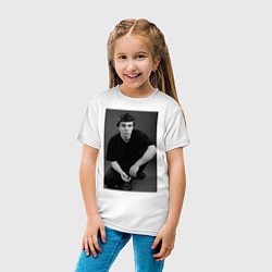 Футболка хлопковая детская Актёр Сергей Бодров-младший, цвет: белый — фото 2