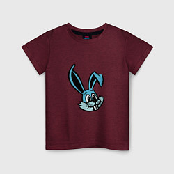 Футболка хлопковая детская Blue Bunny, цвет: меланж-бордовый