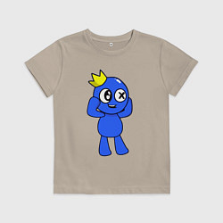 Футболка хлопковая детская Rainbow Friends, цвет: миндальный