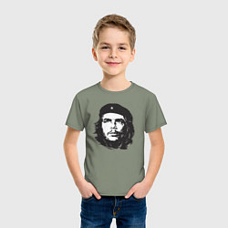 Футболка хлопковая детская Че Гевара - рисунок, цвет: авокадо — фото 2