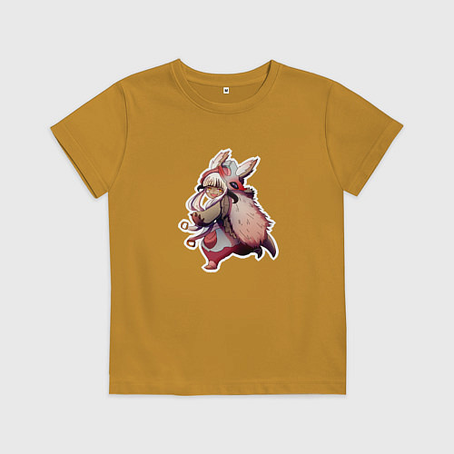 Детская футболка Нанати арт / Горчичный – фото 1