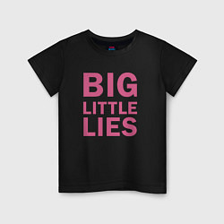Футболка хлопковая детская Big Little Lies logo, цвет: черный