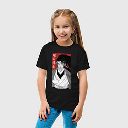 Футболка хлопковая детская Охотник Ёриичи, цвет: черный — фото 2