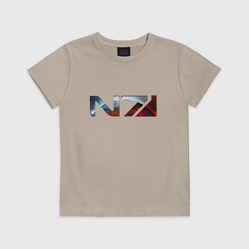 Детская футболка Mass Effect N7 -Shooter / Миндальный – фото 1