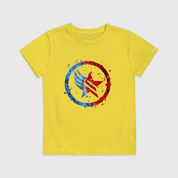 Футболка хлопковая детская Mass Effect Renegade - Paragon Combo, цвет: желтый