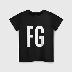 Футболка хлопковая детская FG - BTS, цвет: черный