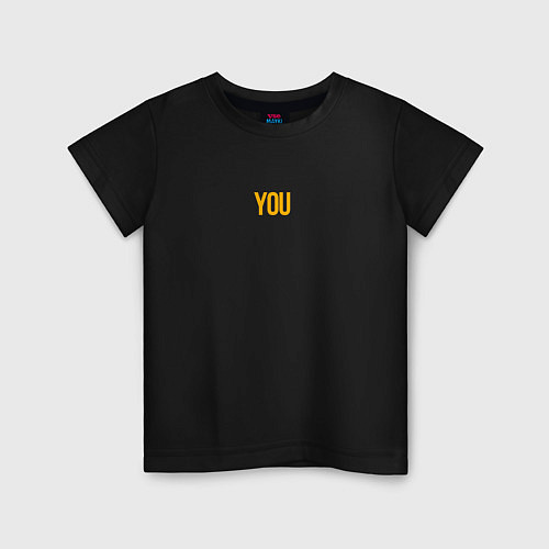 Детская футболка You - Jimin With You - BTS / Черный – фото 1