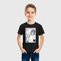 Футболка хлопковая детская Нацуми и Рэнгэ - Деревенская глубинка, цвет: черный — фото 2