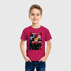 Футболка хлопковая детская Человек-бензопила Chainsaw Man Аниме, цвет: маджента — фото 2
