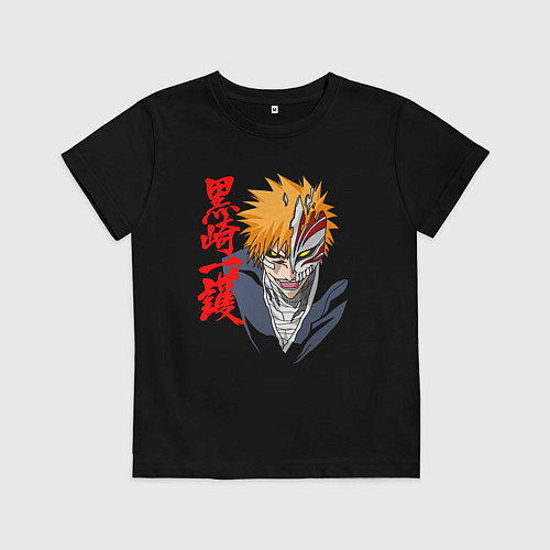 Детская футболка Облик пустого - Ичиго куросаки / Черный – фото 1