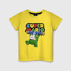 Футболка хлопковая детская Super Mario - Spike - Character, цвет: желтый