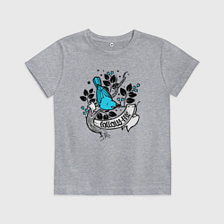 Детская футболка Птица и ягоды - follow me