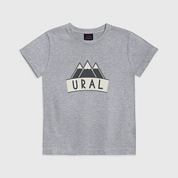 Футболка хлопковая детская URAL, цвет: меланж