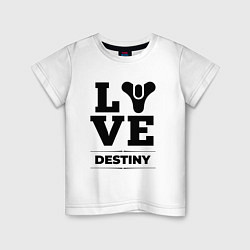 Футболка хлопковая детская Destiny love classic, цвет: белый