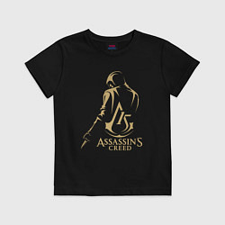 Футболка хлопковая детская Assassins creed 15 лет, цвет: черный