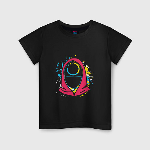 Детская футболка Squid game colors / Черный – фото 1