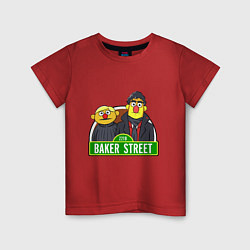 Футболка хлопковая детская Baker street, цвет: красный