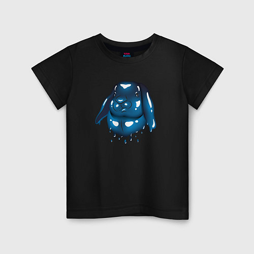Детская футболка Символ 2023 - Кроляка - подозревака / Черный – фото 1