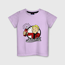 Футболка хлопковая детская Vault boy - nuka cola, цвет: лаванда