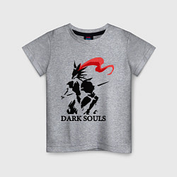 Футболка хлопковая детская Dark Souls, цвет: меланж