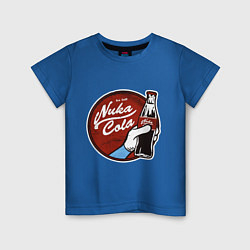 Футболка хлопковая детская Nuka cola sticker, цвет: синий