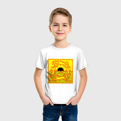 Футболка хлопковая детская Dolphin people, цвет: белый — фото 2